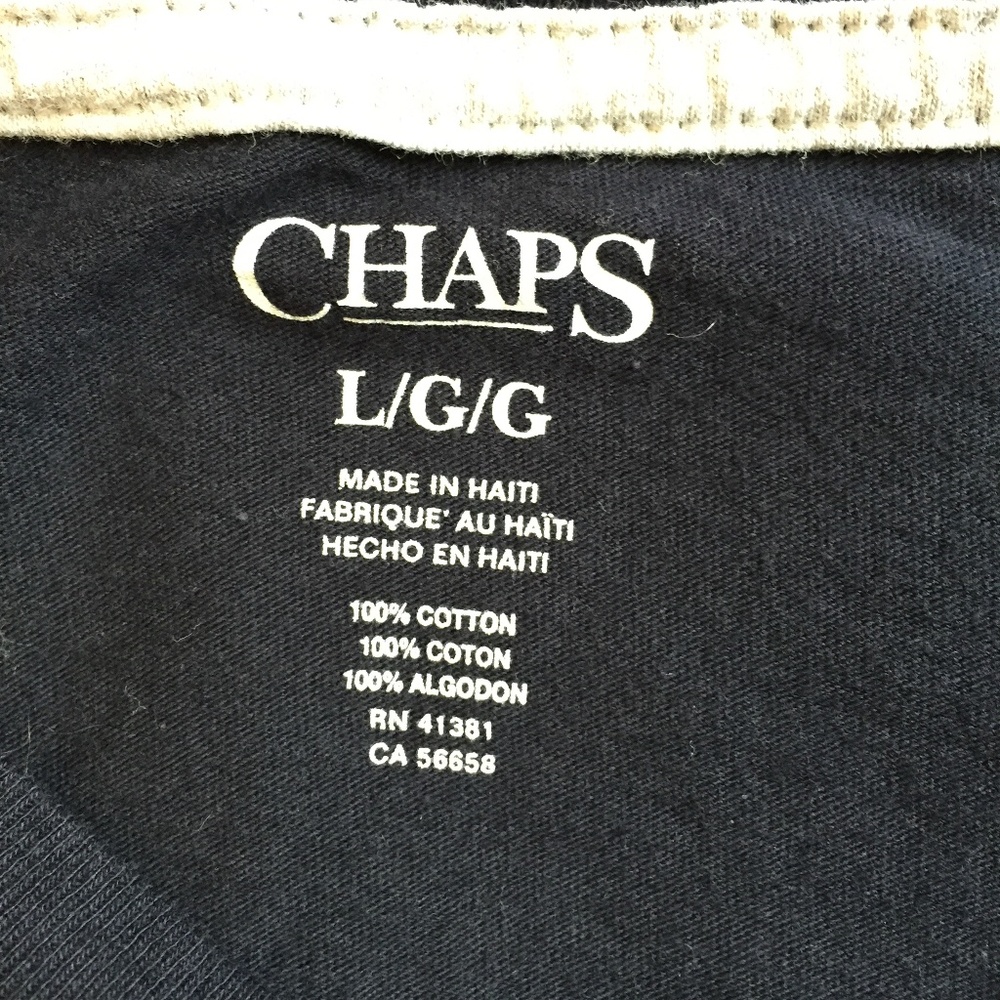Men's CHAPS Shipyard Logo Tee - Large - Picture 3 of 5
